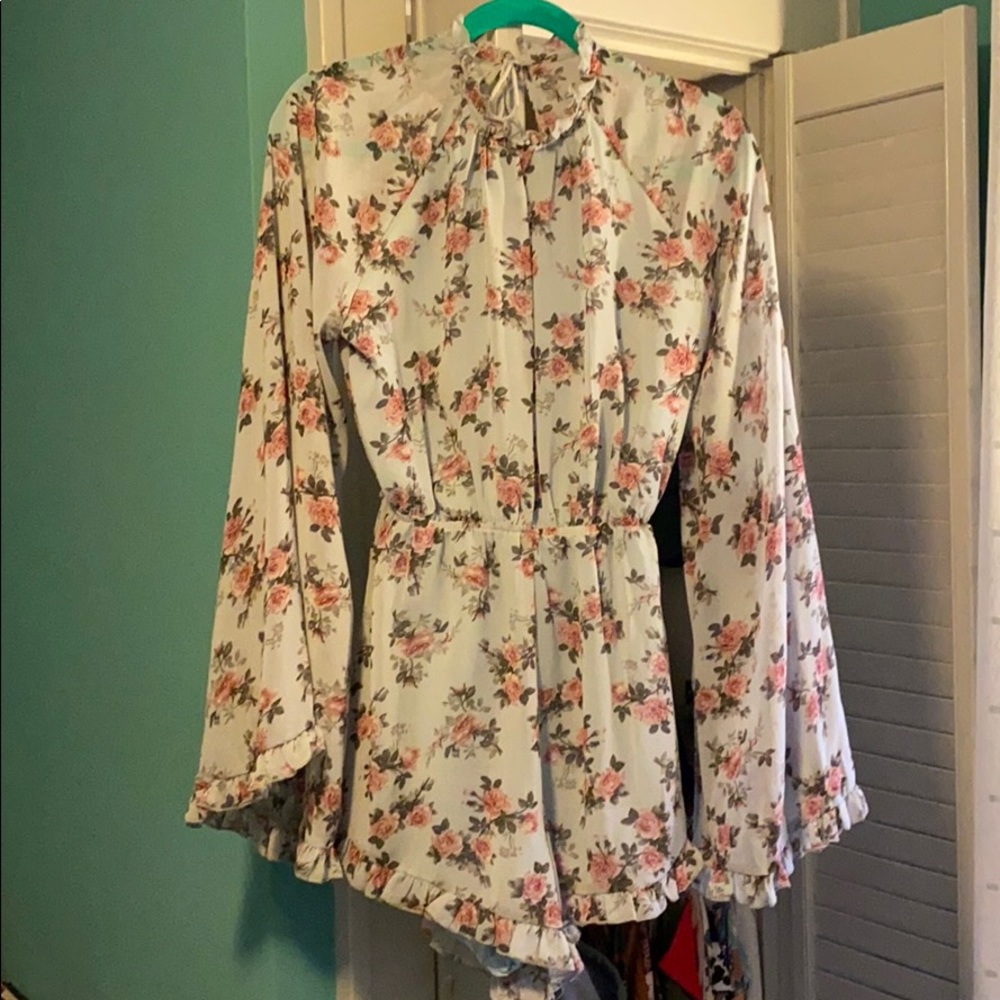 SHEIN open back romper